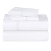 Riverton Cotton Cross-Stitch Embroidered Deep Pocket Bed Sheet Set